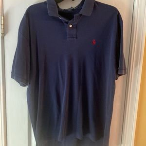 Navy polo shirt